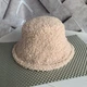 Панама двухсторонняя зимняя теплая плюшевая Plush розовая Tanworders - изображение 6