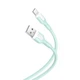 Кабель зарядки XO NB212 (2.1A) (1M) для телефона USB Type-C Android Зелений - изображение 1