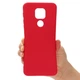 Силиконовый (TPU) чехол Deexe Silicone Case для Motorola Moto G9 Play / Moto E7 Plus - Red - изображение 4