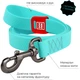 Поводок для собак WAUDOG Waterproof светонакопительный M Ш 20 мм Д 183 см бирюзовый (2728) - изображение 3