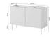 Комод із ящиками Desin 120 2 Bogart 120x85x40 (DESINKOMODA1202D2SZ) 156866 - зображення 2