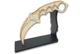 Конструктор дерев'яний, 3D пазл Ніж Karambit з фарбами та клеєм №3 - зображення 2