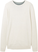 Пуловер Tom Tailor basic crew neck sweater XL Білий 1027661-32715 - изображение 5