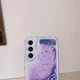 Чохол Glitter для Samsung Galaxy A34 / A346 бампер рідкий блиск акваріум фіолетовий - зображення 2