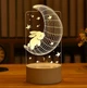 Настільний декоративний LED світильник-нічник, декоративна 3D лампа, дитячий нічник, дитяча нічна лампа, дитячий подарунок з LED ефектом 10*18 см Z-584 - зображення 1
