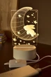 Настільний декоративний LED світильник-нічник, декоративна 3D лампа, дитячий нічник, дитяча нічна лампа, дитячий подарунок з LED ефектом 10*18 см Z-584 - зображення 2