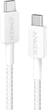 Кабель Anker 322 USB-C to USB-C - 1.8 м Nylon White (A81F6H21/A81F6G21) - изображение 1