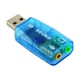 Звукова плата Dynamode USB 6(5.1) blue (USB-SOUNDCARD2.0 blue) - изображение 2
