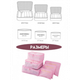 Набор дорожных органайзеров Laundry Pouch. Розовый 3DTOYSLAMP - зображення 6