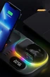Беспроводная зарядка A06 RGB QI док-станция Magsafe для iPhone Apple Watch AirPods для айфона часов подсветкой ночник - изображение 3