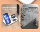 Бездротова зарядка Magsafe A06 RGB QI док-станція для iPhone Apple Watch AirPods для айфона годинника підсвіткою нічник Біла - зображення 9