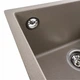 Мойка для кухни PLATINUM гранитная 4040 RUBA 440x440мм квадратная врезная без сифона бежевая PLS-A40846 - изображение 5