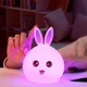 Дитячий Cіліконовий Нічник Світильник Лампа Кролик KS602 Rabbit Lamp - зображення 11