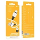 Кабель зарядки BOROFONE BX84 (2.4A) (1M) USB - Lightning для Apple для iOS пристроїв iPhone 6/7/8/X/Xs/11/12/13/14 Pro Max Білий - изображение 2