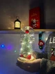 Новогодняя елка в колбе Christmas Light с LED подсветкой и шарами на батарейках со светящейся светодиодной гирляндой - изображение 7