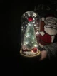 Новогодняя елка в колбе Christmas Light с LED подсветкой и шарами на батарейках со светящейся светодиодной гирляндой - изображение 9