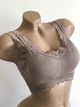 Женский топ с кружевом топик бюстгальтер бралетт лиф Honey Fashion Accessories One Size (S/M) пудровый (2-32) - изображение 2