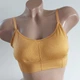 Жіночий топ в рубчик топік бюстгальтер бралет ліф Honey Fashion Accessories One Size (S/M) жовтий (2-36) - зображення 2