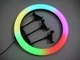 Кольцевая LED лампа RGB 36см 3 крепления USB MJ36 - изображение 1