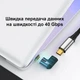 Магнитный адаптер USB4 Type-C PD 140W угловой 90 градусов (MAUSB4TC) - изображение 3