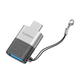 Перехідник OTG USB C для USB Earldom ET-OT72 Адаптер для комп'ютера з телефону на флешку Сріблястий - зображення 1