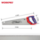 Ножовка по дереву WORKPRO 400 мм 7TPI SK5 PRO WP215005 - изображение 5