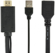 Adapter Cablexpert DisplayPort to HDMI 10 cm Czarny (A-HDMIM-DPF-01) - obraz 2