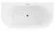 Ванна пристенная MEXEN OVAL 150x75 WHITE акриловая - изображение 5