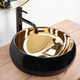 Умывальник Rea Luna black matt gold накладной REA-U3306 - изображение 2