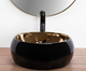 Умывальник Rea Luna black matt gold накладной REA-U3306 - изображение 3