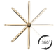 Смеситель для умывальника Rea Lugano Slim brushed gold высокий REA-B4420 - изображение 4