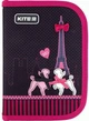 Пенал без наповнення Weekend In Paris 19,5x13x3,7 см 1 відділення, 2 відвороти чорний Kite - зображення 1