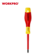 Отвертка диэлектрическая крестовая WORKPRO PH1x80мм EN/IEC 60900 10000V PRO PLUS WP341008 - изображение 3