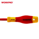 Отвертка диэлектрическая крестовая WORKPRO PH1x80мм EN/IEC 60900 10000V PRO PLUS WP341008 - изображение 5
