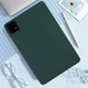 Захисний чохол Deexe Silicone Shell для Xiaomi Pad 6 / 6 Pro - Blackish Green - зображення 3