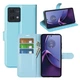 Классический чехол-книжка Deexe Book Type для Motorola Moto G84 - Blue - изображение 4