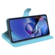 Классический чехол-книжка Deexe Book Type для Motorola Moto G54 / G54 Power - Blue - изображение 3