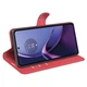 Класичний чохол-книжка Deexe Book Type для Motorola Moto G84 - Red - зображення 3