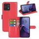 Класичний чохол-книжка Deexe Book Type для Motorola Moto G84 - Red - зображення 4