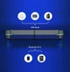 Звукова панель JEECOO, стереозвук, RGB. Колір - Чорний - зображення 3