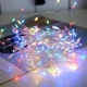 Светодиодная гирлянда капля нить LTL длина 2,5 м 25led батарейки разноцветная RGB - изображение 3