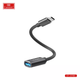Перехідник OTG USB C для USB Earldom ET-OT85 Адаптер 2в1 для комп'ютера з телефону на флешку Чорний - зображення 3
