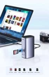 Док-станция 12-в-1 USB C UGREEN СМ555 HDMI 8K DisplayPort «ABCD» RJ45 PD100W для Mac OS 10Gb USB 3.1 HUB Pro (90325) - изображение 9