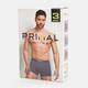 Набор трусов-шорты мужской Primal B323 6 XL 3 шт Голубой/Синий/Черный (ROZ6501002053) - изображение 8