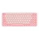 Клавиатура беспроводная Baseus K01A Wireless Tri-Mode Keyboard 2.4G/BT1+BT2 2xAAA Battery 84 клавиши pink (B00955503413-00) - изображение 1