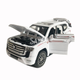 Игрушечная машинка металлическая Toyota Land Cruiser 300, тойота ленд крузер, белый, звук, свет, инерция, откр двери, багажник, капот, 1:32, 15*7*6см (ТК-18010) - изображение 5