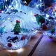 Светодиодная гирлянда штора Шарики с росой Фигурки Микс 10 шт LED 3х0.8 м Белый - изображение 4
