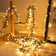 Гирлянда светодиодная Жемчуг на елку 50 LED 5м переходник черный провод Теплый белый - изображение 5