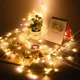 Светодиодная гирлянда Конский хвост Роса на елку 200 LED от USB 10 нитей 2м теплый белый - изображение 7