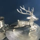 Новорічна статуетка сувенір "Олень із санками", 66x40x15см - зображення 6